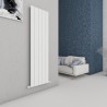 Carisa "Chambord" Textured White Aluminium Vertical Designer Radiators (3 Sizes)