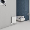 Carisa "Chambord" Textured White Aluminium Horizontal Designer Radiators (5 Sizes)