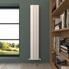 Carisa "Dune" Textured White Aluminium Vertical Designer Radiators (3 Sizes)