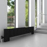 Carisa "Elvino Floor" Textured Black Aluminium Designer Floor Standing Radiators (3 Sizes)