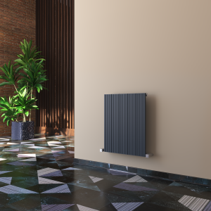 Carisa "Monza" Textured Anthracite Aluminium Horizontal Designer Radiators (5 Sizes)