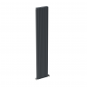 Carisa "Monza Double" Textured Anthracite Aluminium Vertical Designer Radiators (5 Sizes)