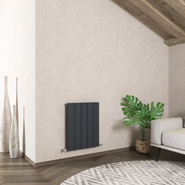 Carisa Nemo Textured Anthracite Aluminium Horizontal Designer Radiators (5 Sizes)