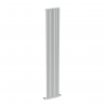 Carisa "Pipette" Textured White Aluminium Vertical Designer Radiators (3 Sizes)