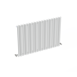 Carisa Pipette Textured White Aluminium Horizontal Designer Radiators (4 Sizes)