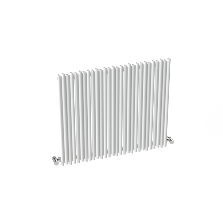 Carisa Pipette Textured White Aluminium Horizontal Designer Radiators (4 Sizes)