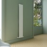 Carisa "Plata" Textured White Aluminium Vertical Designer Radiators (5 Sizes)