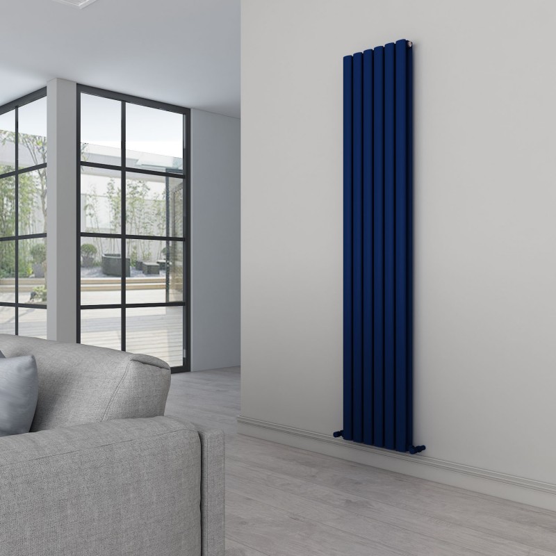 Turquoise Radiators Carisa Tallis Double Textured Navy Blue Aluminium Oval Tube Designer ...