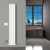 Carisa "Boreas N" Textured White Aluminium Dual Fuel Radiators (4 Sizes)
