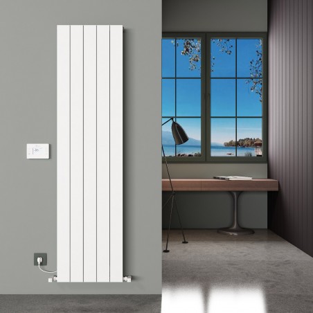 Carisa "Boreas N" Textured White Aluminium Dual Fuel Radiators (4 Sizes)