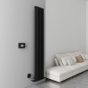 Carisa "Boreas S" Textured Black Aluminium Dual Fuel Radiators (4 Sizes)
