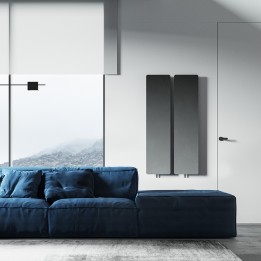 Carisa Croydon Textured Black Designer Radiators (2 Sizes)
