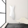 400mm (W) x 1190mm (H) Carisa "Glasgow" Textured White Designer Radiator