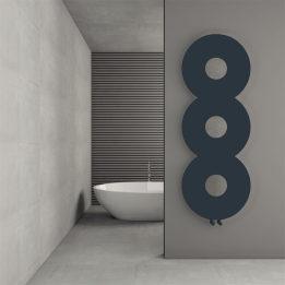Carisa Rochester Textured Anthracite Designer Towel Rail Radiators (3 Sizes)