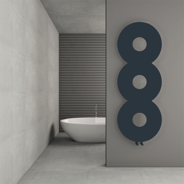 Carisa Rochester Textured Anthracite Designer Towel Rail Radiators (3 Sizes)