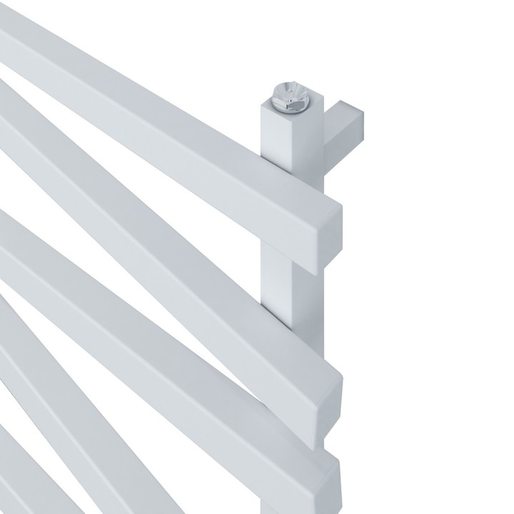 Carisa Vivek Textured White Aluminium Designer Towel Rails (3 Sizes)