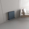 Carisa "Nemo Double" Textured Anthracite Aluminium Horizontal Designer Radiators (6 Sizes)