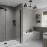 Large Tile White Mineral - Bathroom Panels