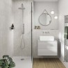 Large Tile White Mineral - Bathroom Panels