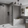 Large Tile Grey Mineral - Bathroom Panels