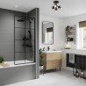 Large Tile Dust Grey - Bathroom Panels