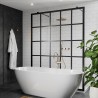 Metro Tile White Grey - Bathroom Panels