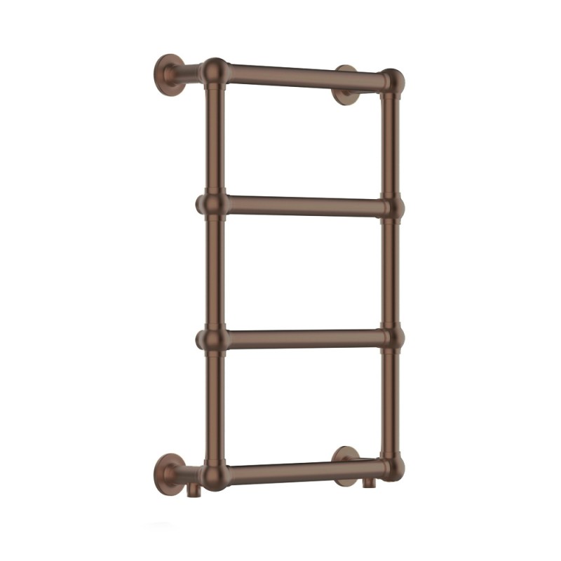 500mm (w) x 750mm (h) "Harley" Brushed Bronze Traditional Wall Mounted Towel Rail Radiator