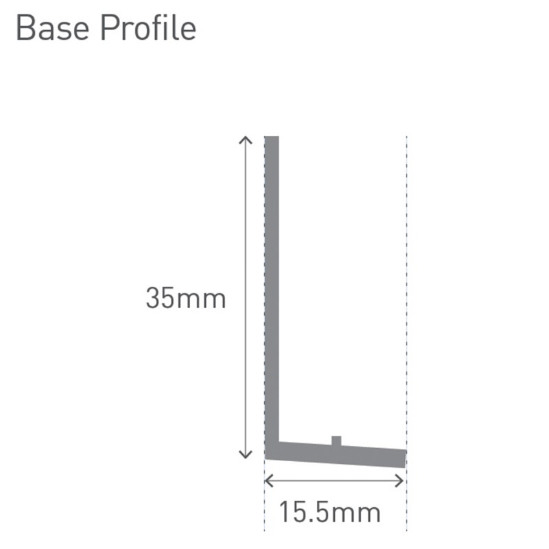 Multipanel Type X - Base Profile - Technical Drawing