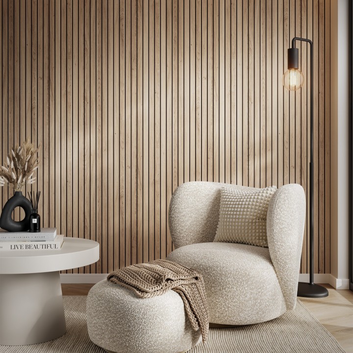 Bleached Cuneo Oak Wood Slat - Naturepanel (2 Sizes)