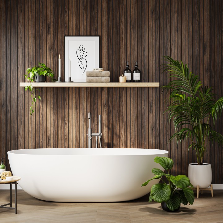 Warmia Walnut Wood Slat - Naturepanel (2 Sizes)