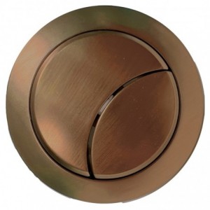 Dual Push Button (Cable) - Brushed Bronze