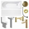 Palermo Full Suite & Bath w/Brushed Brass Finishes