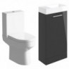 Naha 410mm F/S Basin Unit & C/C Toilet Pack - Anthracite Gloss