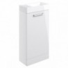 Naha 410mm F/S Basin Unit & C/C Toilet Pack - White Gloss