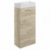 Naha 410mm F/S Basin Unit & C/C Toilet Pack - Oak