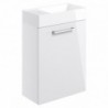 Naha 410mm W/H Basin Unit & C/C Toilet Pack - White Gloss