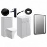 Naha 510mm F/S Furniture Pack - Grey Gloss w/Black Finishes