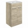 Naha 510mm Floor Standing Unit & Close Coupled WC Pack - Oak