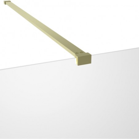 Lowri Wetroom Side Panel Arm - Brushed Brass