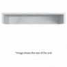 Kenzo 600mm Wall Hung White Marble Basin Shelf & Brushed Bronze Bottle Trap