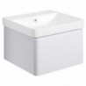 Ares 500mm Wall Hung 1 Drawer Basin Unit & Basin - Matt White