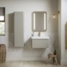 Ares 500mm Wall Hung 1 Drawer Basin Unit & Basin - Matt Latte - Insitu