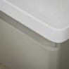 Ares 500mm Wall Hung 1 Drawer Basin Unit & Basin - Matt Latte - Insitu