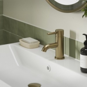 "Winx" Basin Mixer & Waste - Brushed Bronze