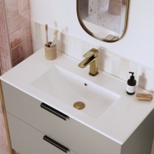 "Marengo" Basin Mixer & Waste - Brushed Bronze