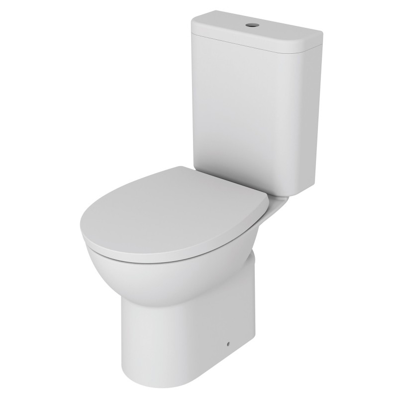 Rome Close Coupled Rimless WC & Soft Close Seat