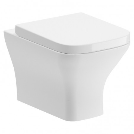 Parma Rimless Comfort Height Back To Wall WC & Wrapover Soft Close Seat