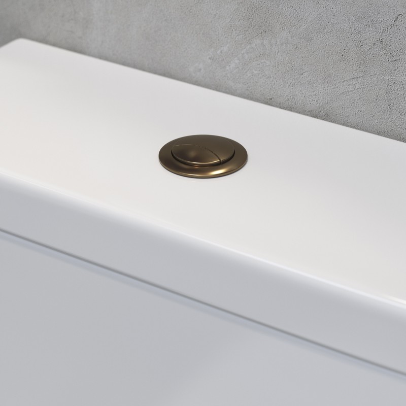 Dual Push Button (Cable) - Brushed Bronze - Insitu