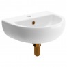 Varese 450x400mm 1TH Cloakroom Basin & Brushed Bronze Bottle Trap