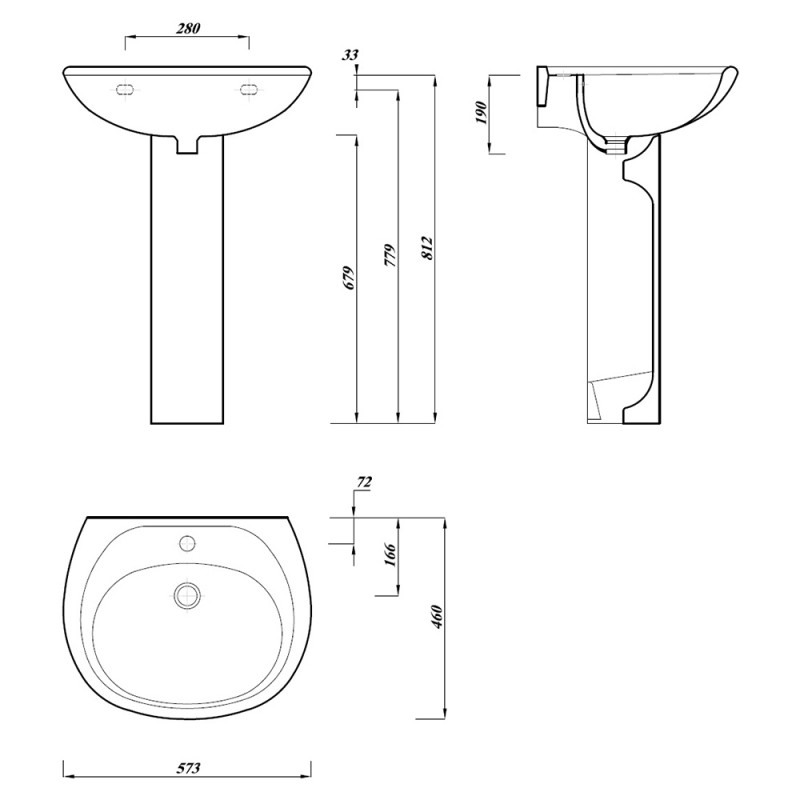 Rome Bathroom Suite with Bath